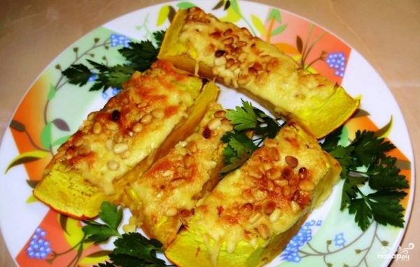 Тыква, запеченная с сыром в духовке