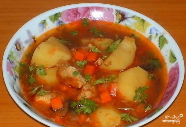 Шурпа со свининой