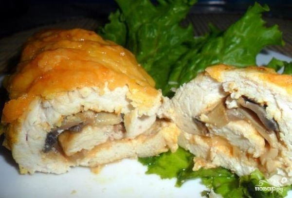 Куриные рулетики с сыром в духовке
