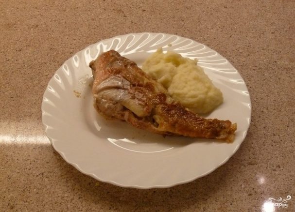 Морской окунь жареный