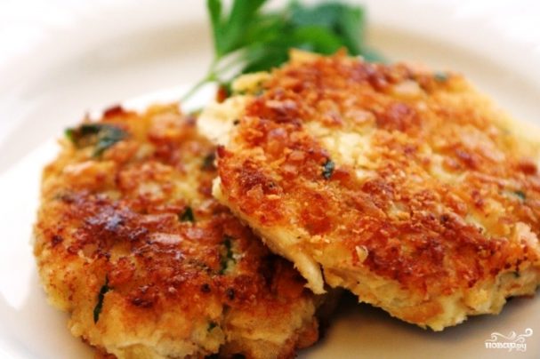 Постные котлеты с грибами