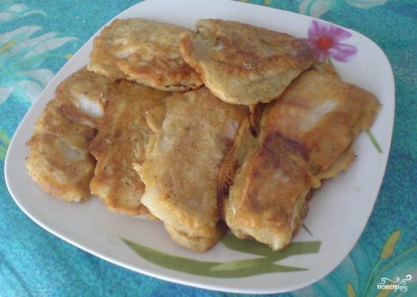 Скумбрия, жаренная в кляре