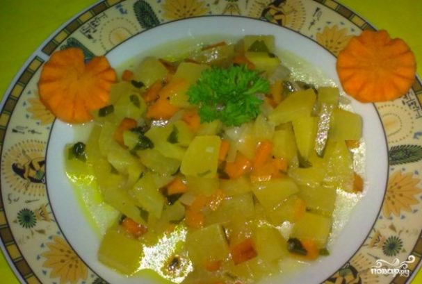 Тушеная репа