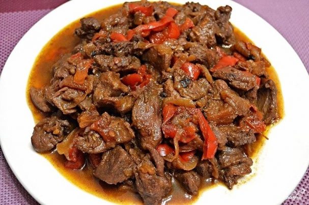 Тушеная косуля