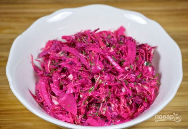 Салат из свеклы и капусты
