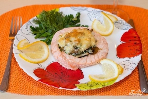 Медальоны из семги