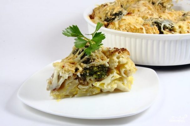 Макароны с брокколи и фаршем Макароны с брокколи и фаршем
