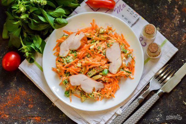 Грузинский салат с курицей