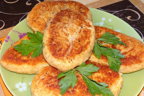 Морковно-картофельные котлеты постные