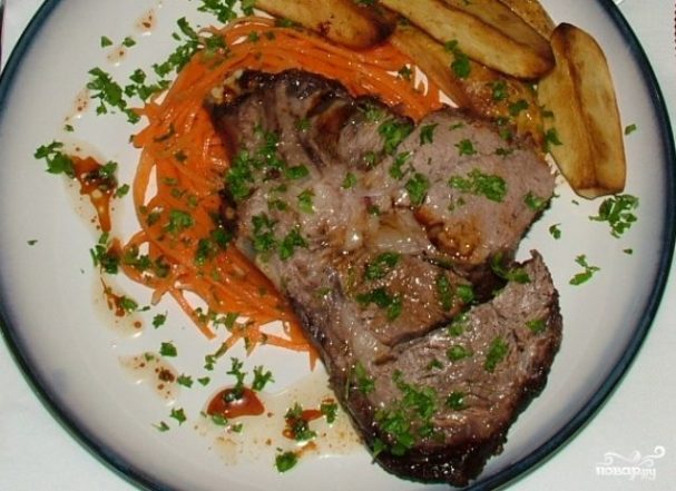 Мраморная говядина в духовке