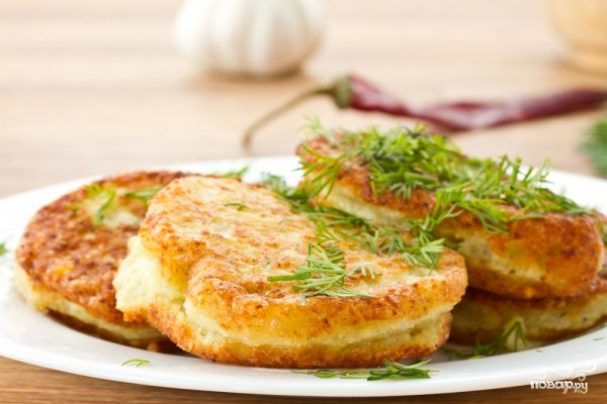 Картофельные котлеты с зеленью