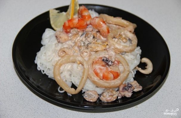 Стеклянная лапша с морепродуктами