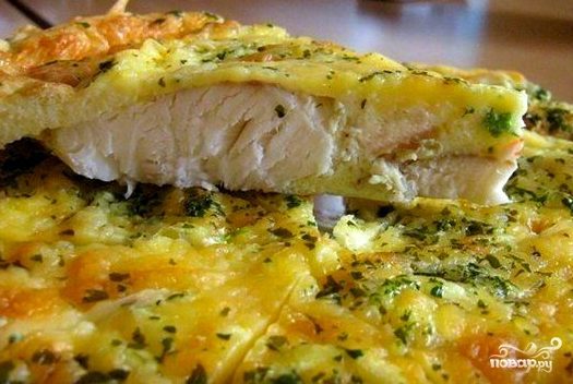 Треска в духовке со сметаной и сыром