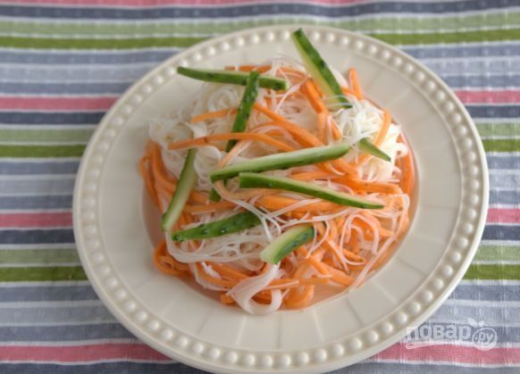 Фунчоза с овощами (классический рецепт)