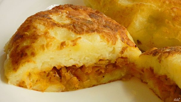 Картофельные котлеты с капустой