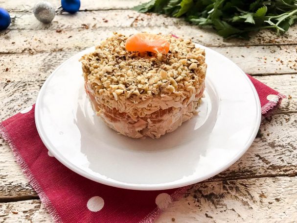 Салат с мандаринами