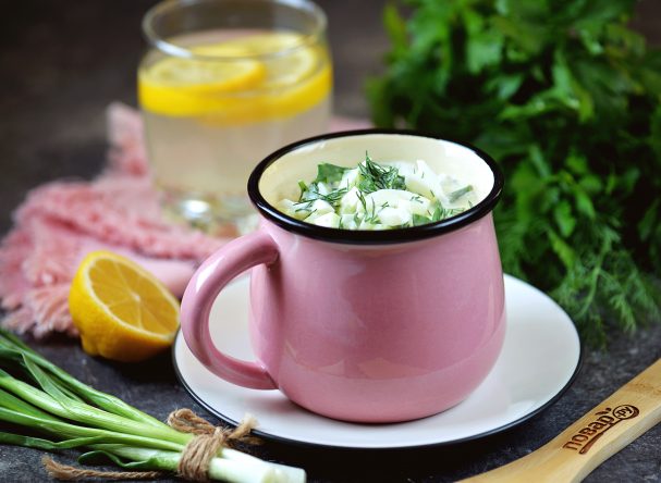 Окрошка «Легкая» на лимонной воде